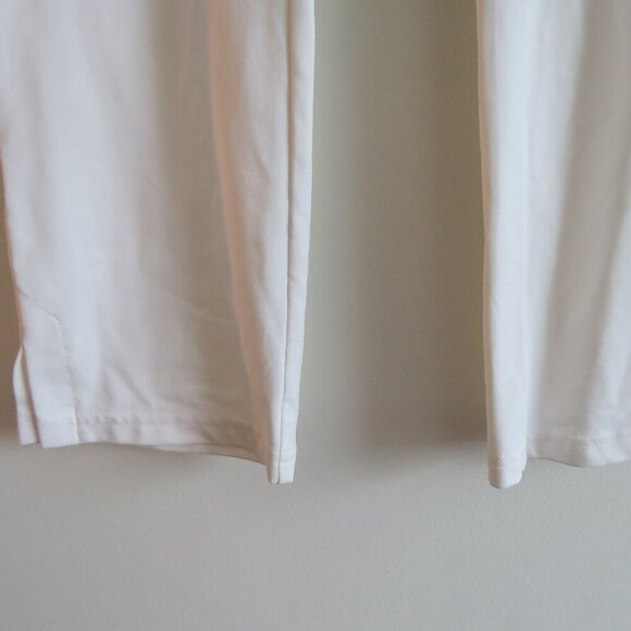 SYMPLI Narrow Pant Midi White Pull On Lagenlook Minimalist Officecore US 6 NWT - Picture 8 of 15